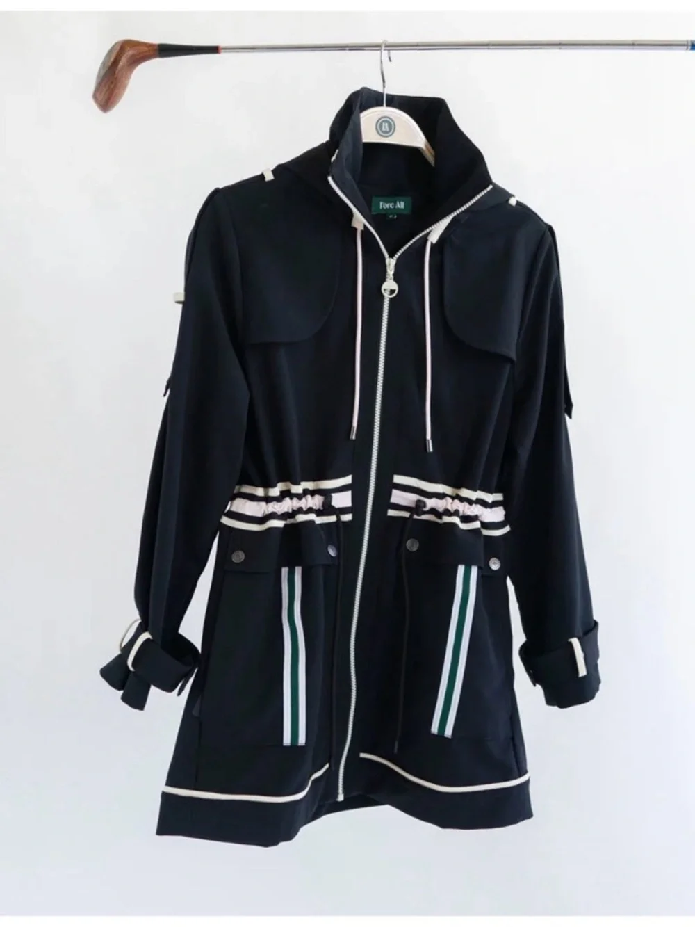 Fore All Windsor Rain Jacket Black Size Large - Picture 1 of 15